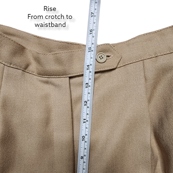 Vintage Giorgio Sant Angelo Wool Pleated Trouser Pants size 14 - Picture 14 of 14